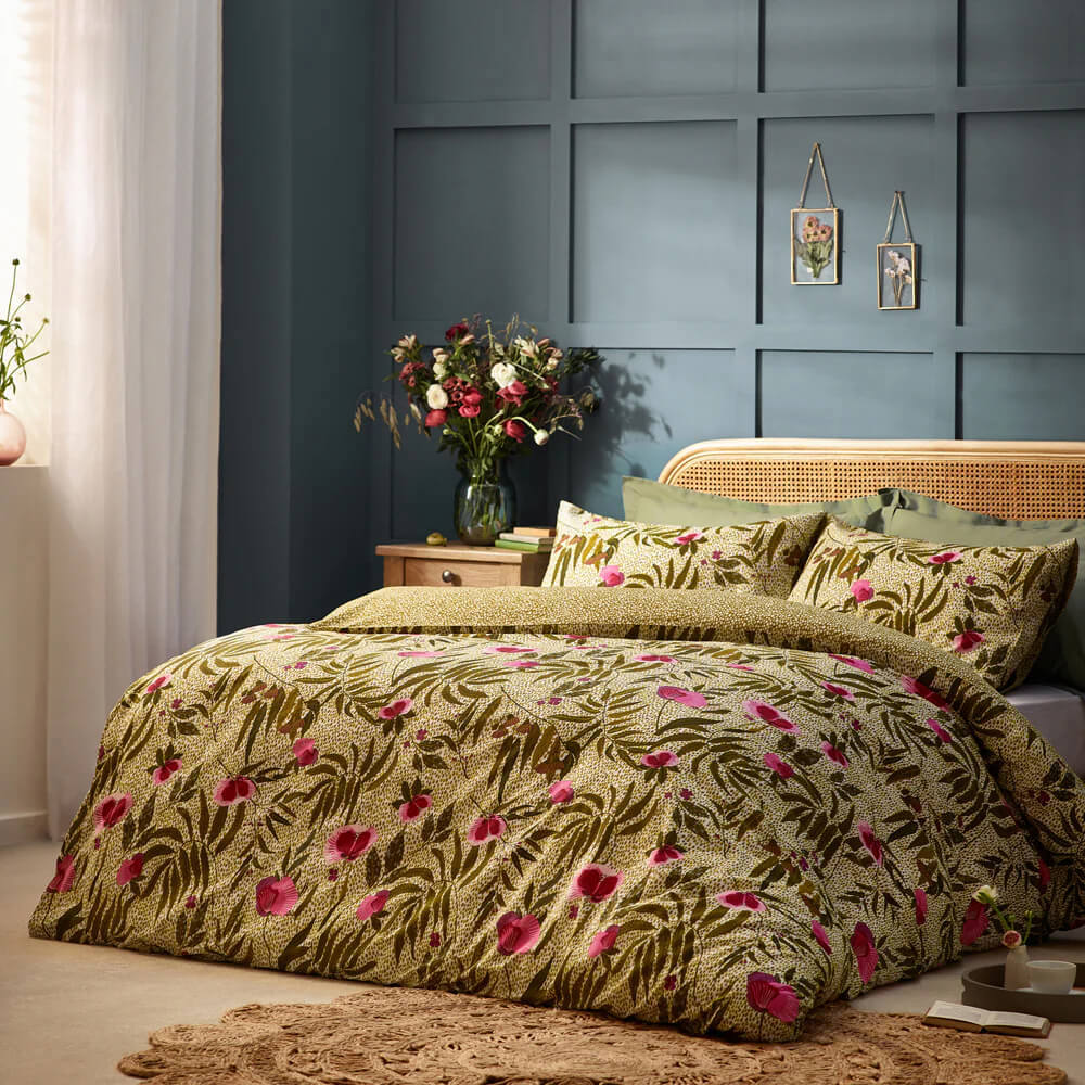 Wylder House of Bloom Poppy Duvet Cover Set